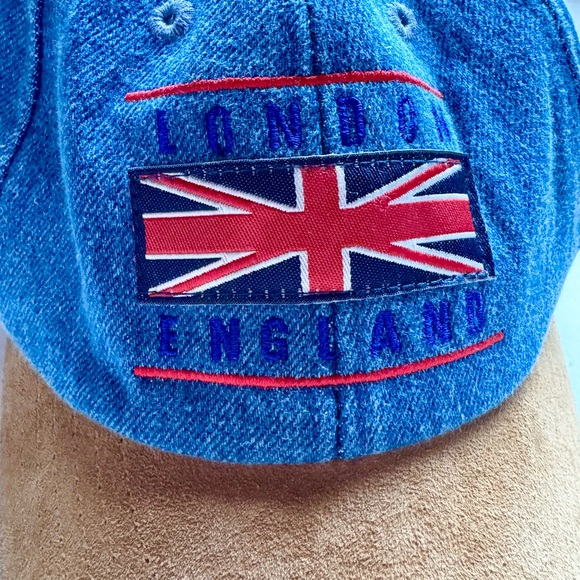 Denim and suede London Hat - Picture 2 of 5